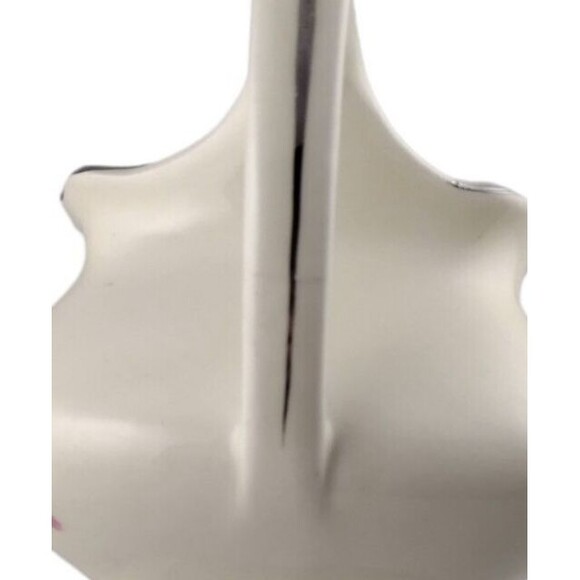 Vintage WS George Gravy Boat Silver Trim Pink Floral Buds Creamer Crazing READ - Picture 10 of 10